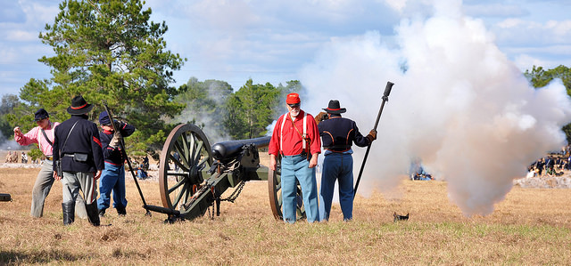 War used to be up close and personal. Then, with artillery, we achieved enough detachment that people started to like it. (Photo by walterpro/Flickr) 