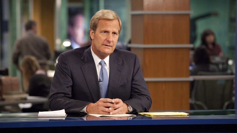 America-Firsters hated it when Will McAvoy deflated the country’s standing in the world on HBO’s The Newsroom. They hate it even more when academic studies show everything he said was true. (HBO Photo)